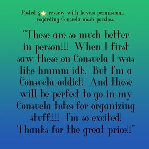 Happy Customer Review on Consuela Slim Mesh Zipper Pouched!